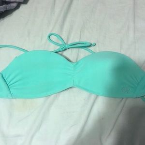 Strapless swim top